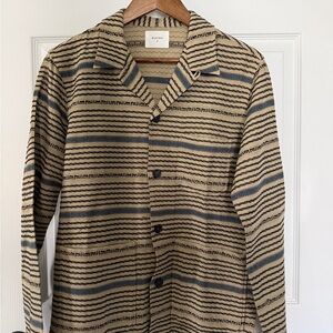 Billy Reid Embroidered Button-Front Shirt | Made in Italy | Size Small